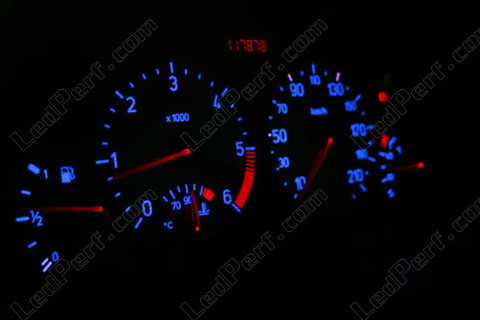 LED blå och röd mätare Peugeot 206 (>10/2002) Multiplexstyrd