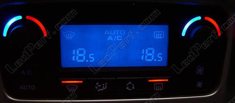 LED blå luftkonditionering två zons Peugeot 207