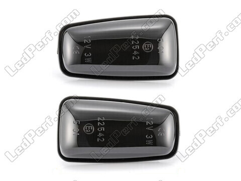Framvy av dynamiska LED-blinkers för Peugeot 306 - Rökfärgad svart färg