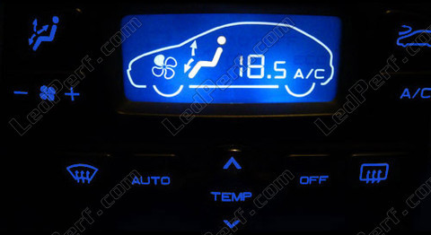 LED automatisk luftkonditionering blå Peugeot 307