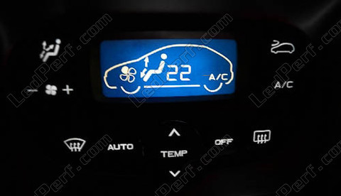 LED luftkonditionering auto vit Peugeot 206 och 307