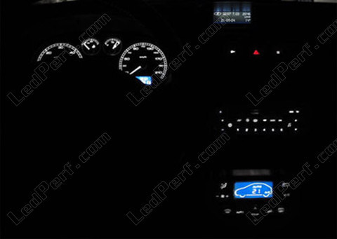 LED mätare och display vit Peugeot 307