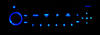 LED bilradio RD4 blå Peugeot 307 fas 2 (T6)