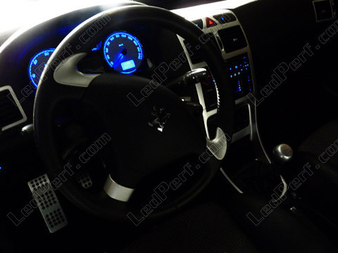 LED instrumentbräda blå Peugeot 307 T6 fas 2