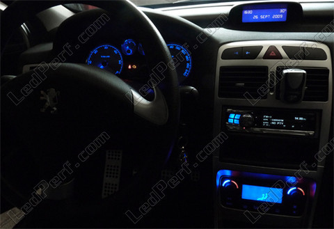 LED instrumentbräda blå Peugeot 307 T6 fas 2