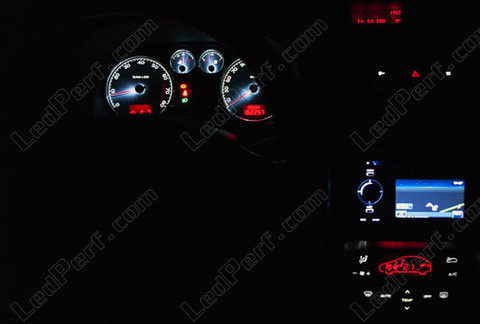 LED instrumentbräda Peugeot 307 Fas 2 T6 vit och röd