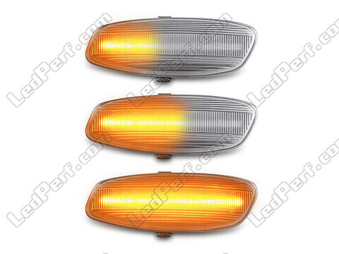Belysning av sekventiella transparenta LED-blinkers för Peugeot 308