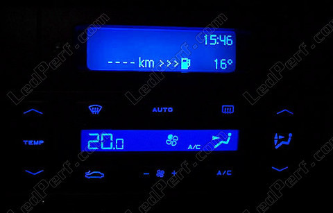 LED-belysning konsol central blå Peugeot 406