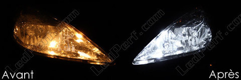 LED-lampa parkeringsljus xenon vit Peugeot 607