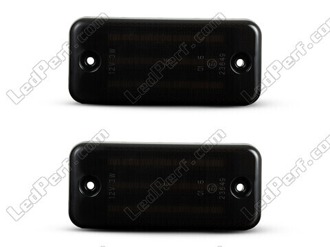 Framvy av dynamiska LED-blinkers för Peugeot Boxer II - Rökfärgad svart färg