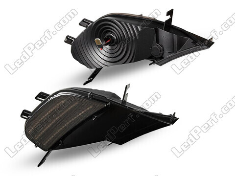Sidovy av dynamiska LED-sidoblinkers för Porsche Cayenne (2002 - 2006) - Rökfärgad svart version