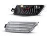 Sidovy av sekventiella LED-blinkers för Porsche Macan - Transparent version