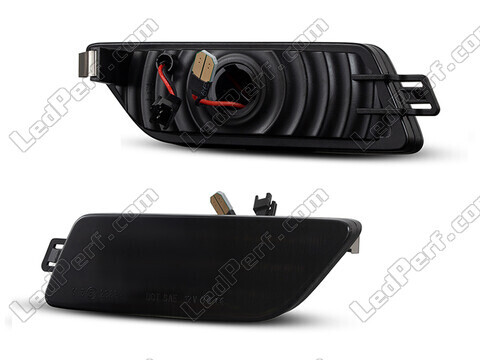Sidovy av dynamiska LED-sidoblinkers för Porsche Macan - Rökfärgad svart version