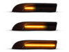 Belysning av dynamiska svarta LED-sidoblinkers för Porsche Panamera