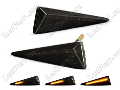 Dynamiska LED-sidoblinkers för Renault Avantime - Rökfärgad svart version