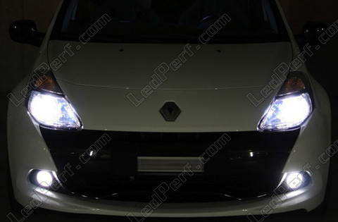 lampa gasfylld lampa/Strålkastare xenon Renault Clio 3 5000K Michiba Diamond white LED