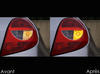 LED blinkers bak Renault Clio 3 före och efter