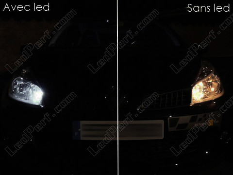 LED-lampa parkeringsljus xenon vit Renault Clio 3