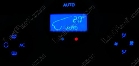 LED-lampa automatisk luftkonditionering blå Renault Megane 2