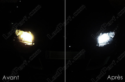LED-lampa parkeringsljus xenon vit Renault Megane 3