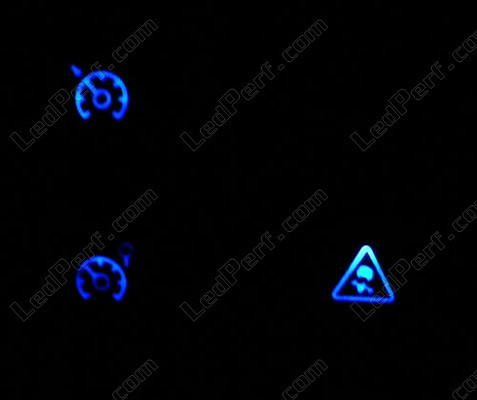 LED knappar ESP och reglage blå Renault Modus