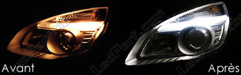 LED-lampa parkeringsljus xenon vit Renault Scenic 2