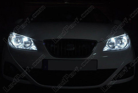 LED-lampa parkeringsljus xenon vit Seat Ibiza 6J