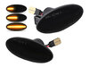 Dynamiska LED-sidoblinkers för Smart Forfour II - Rökfärgad svart version