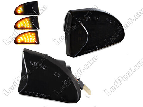 Dynamiska LED-sidoblinkers för Smart Fortwo II - Rökfärgad svart version