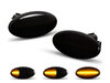 Dynamiska LED-sidoblinkers för Subaru Forester II - Rökfärgad svart version