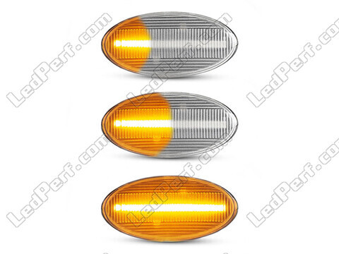 Belysning av sekventiella transparenta LED-blinkers för Subaru Impreza GD/GG