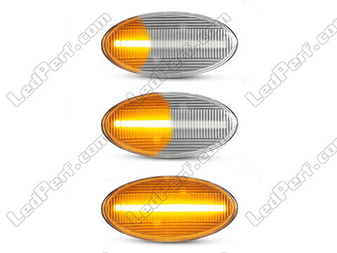 Belysning av sekventiella transparenta LED-blinkers för Subaru Impreza GE/GH/GR