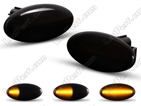 Dynamiska LED-sidoblinkers för Subaru Impreza GE/GH/GR - Rökfärgad svart version