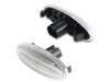Sidovy av sekventiella LED-blinkers för Toyota Auris MK1 - Transparent version