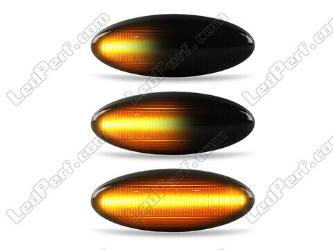 Belysning av dynamiska svarta LED-sidoblinkers för Toyota Auris MK1
