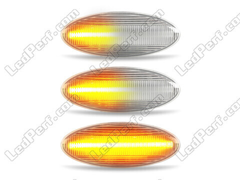 Belysning av sekventiella transparenta LED-blinkers för Toyota Auris MK1