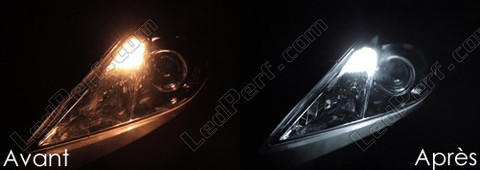 LED-lampa parkeringsljus xenon vit Toyota Auris MK1