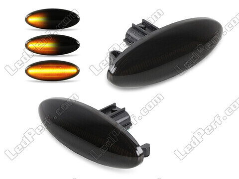 Dynamiska LED-sidoblinkers för Toyota Aygo - Rökfärgad svart version