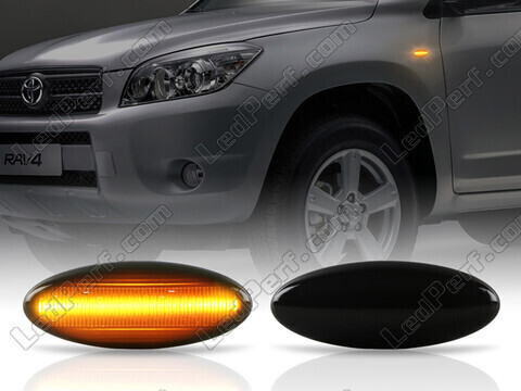Dynamiska LED-sidoblinkers för Toyota Rav4 MK3