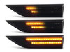Belysning av dynamiska svarta LED-sidoblinkers för Volkswagen Caddy IV
