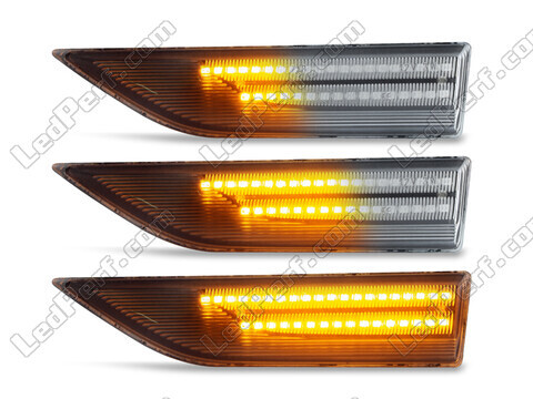 Belysning av sekventiella transparenta LED-blinkers för Volkswagen Caddy IV