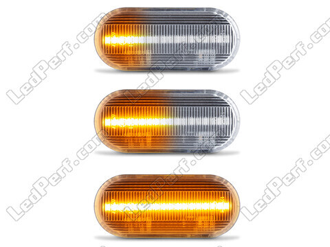 Belysning av sekventiella transparenta LED-blinkers för Volkswagen Golf 3
