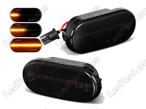 Dynamiska LED-sidoblinkers för Volkswagen Golf 3 - Rökfärgad svart version