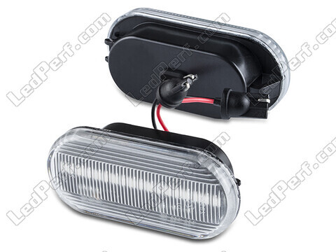 Sidovy av sekventiella LED-blinkers för Volkswagen Polo 4 (9N1) - Transparent version