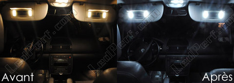 LED sminkspeglar solskydd Volkswagen Sharan 7M 2001-2010