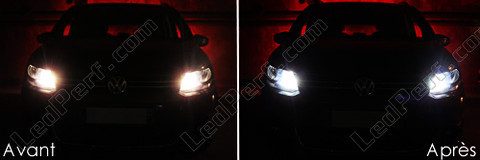 LED-lampa parkeringsljus xenon vit Volkswagen Touran V3
