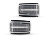 Framvy av sekventiella LED-blinkers för Volvo C70 - Transparent färg