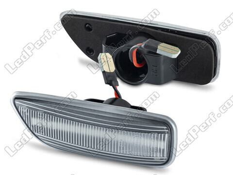 Sidovy av sekventiella LED-blinkers för Volvo S60 D5 - Transparent version