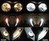 LED-lampa parkeringsljus xenon vit Aprilia Leonardo 125 / 150 före och efter