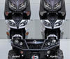 LED-lampa främre blinkers BMW Motorrad K 1200 LT (2003 - 2011) före och efter